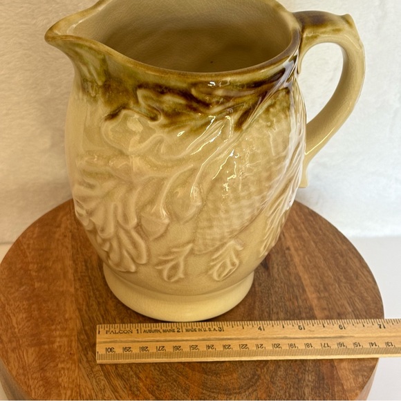Vintage Harvest Goods Fall Thanksgiving Ceramic Pitcher - Picture 8 of 10